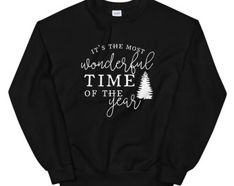 Es la sudadera más maravillosa del año, sudadera de Navidad, regalos de Navidad, camisas de Navidad en familia, sudadera de vacaciones, invierno