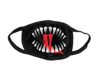 Trex Jaw Face Mask- Rave mask, festival face mask, EDM face mask, riddim face mask, dub step face mask