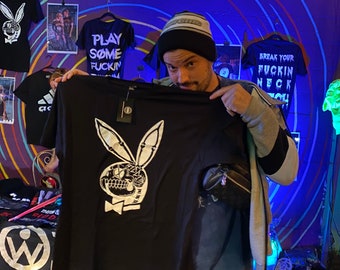 Rave Bunny Shirt - Rave T-shirt, Music Festival T-shirt, Rave Shirt For Men, EDM Shirt, Rave Merch, Unisex Rave Shirt Riddim Play Boi