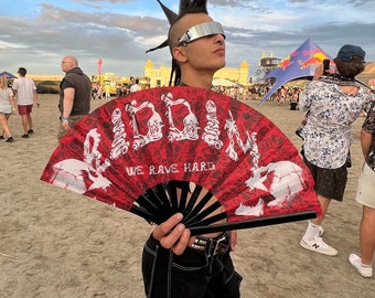 Riddim Blood Red Fan