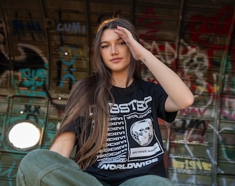 Dubstep World Rave T-shirt - Musikfestival T-shirt, Ravetröja för män, EDM-tröja, Rave-merchandise, Unisex Ravetröja