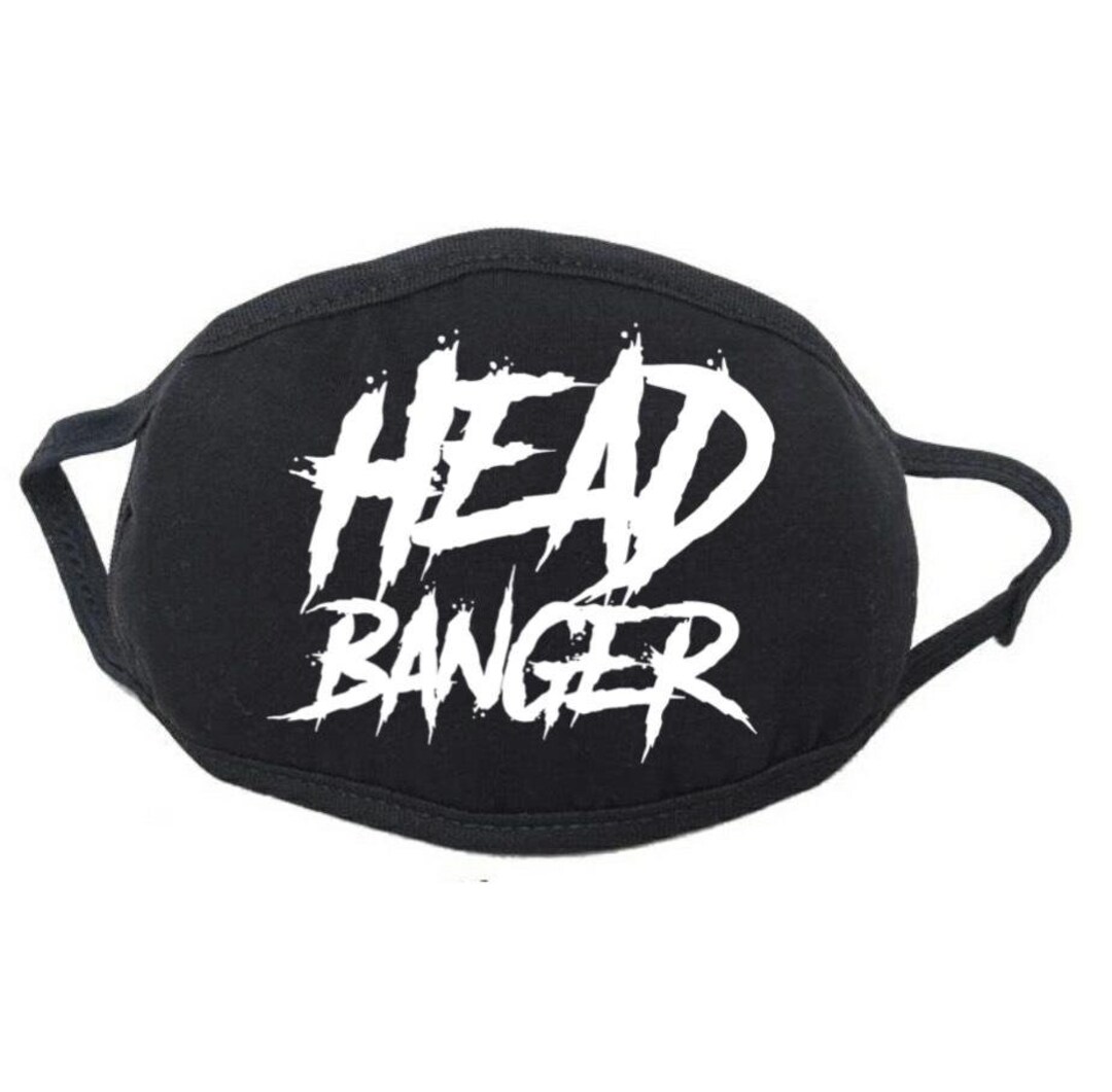 Head Banger Face Mask – Rave EDM Festival Mask, Made in USA - Etsy