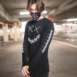 WRH Wire Face Long Sleeve T- Rave Hoodie, Music Festival pullover , Rave hoodie For Men, EDM hoodie , Rave Merch, Unisex Rave hoodie