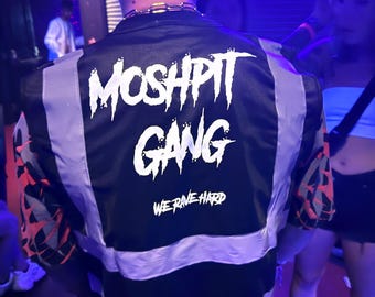 MOSHPIT GANG VEST (reflective) Riddim dubstep rave festival