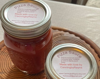 Pizza Sauce - Homemade! Use sauce on homemade pizza's! Cook on backyard pizza ovens, smokers, or grills! Can be used for dipping sauce too!