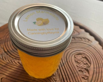 Lemon Marmalade - Homemade!  Made with fresh organic Meyers Lemons and lemon rind - great on toast or biscuits!