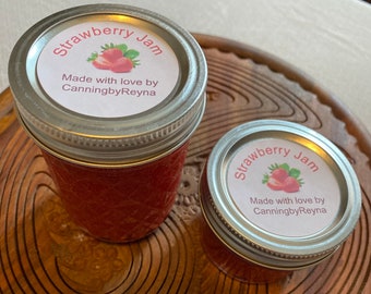 Strawberry Jam - Homemade!  Made with fresh organic strawberries - great on toast or biscuits!