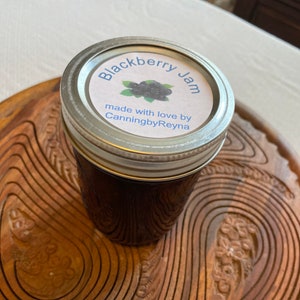 Blackberry Jam - Homemade!  With Fresh berries!! Great on toast, biscuits, or bagels!