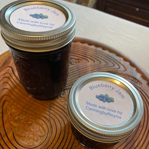 Blueberry Jam - Homemade!  Made with fresh berries - great on toast or biscuits!