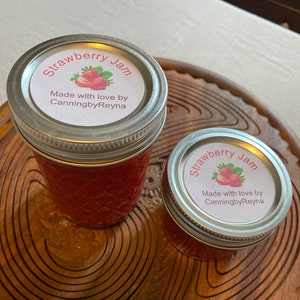 Strawberry Jam - Homemade!  Made with fresh organic strawberries - great on toast or biscuits!