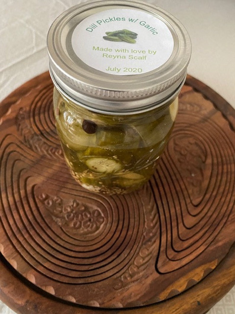 Homemade Dill Pickle Chips...Plain w/Garlic w/Jalapeño Etsy