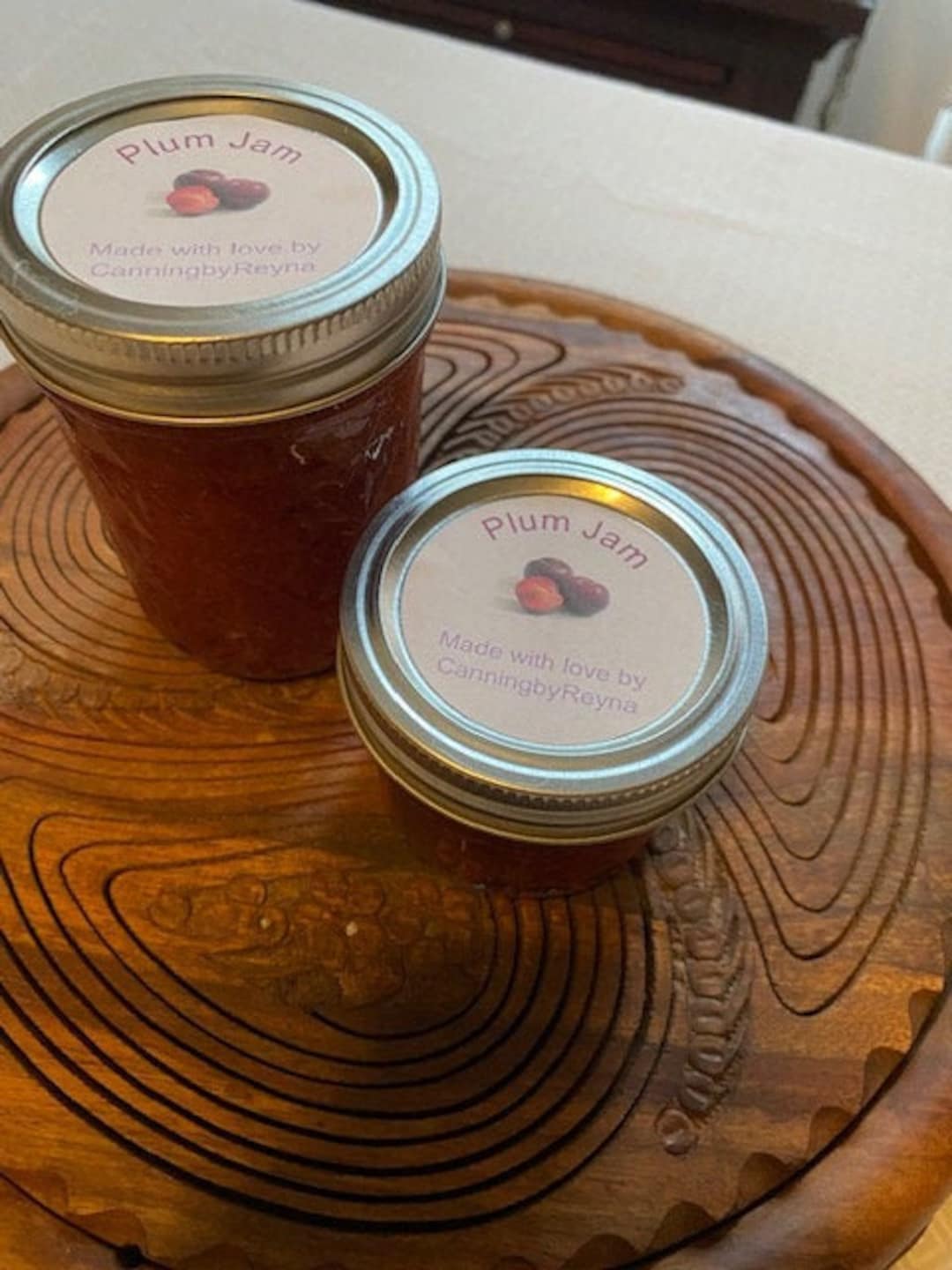 Plum Jam Homemade Made With Fresh Plums Great on Toast, Biscuits or Charcuterie Board Etsy
