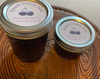 Sweet Cherry Jam - Homemade!  Made with fresh cherries - great on toast or biscuits!