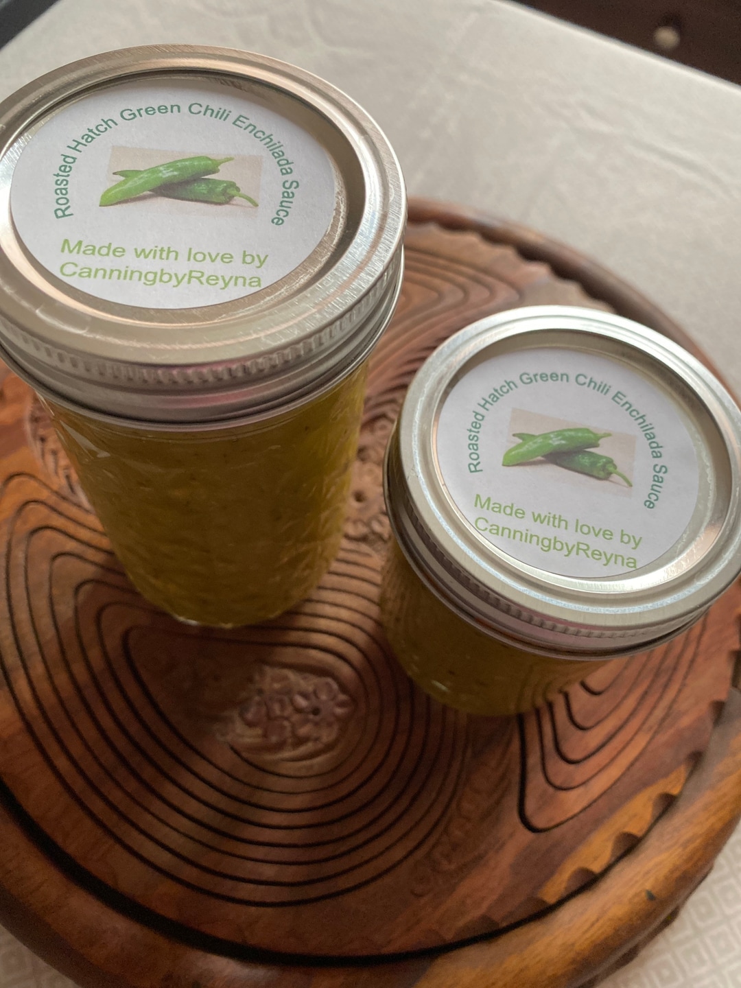 Roasted Hatch Green Chili Enchilada Sauce Homemade Mildmedium Heat