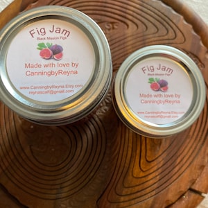 Fig Jam - Homemade!  Made with fresh Black Mission Figs - great for Charcuterie Boards, or on toast, bagels, and biscuits!