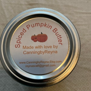 Spiced Pumpkin Butter - Homemade!  Made with fresh roasted pumpkin and spices.  Great on toast, biscuits, and/or crackers!