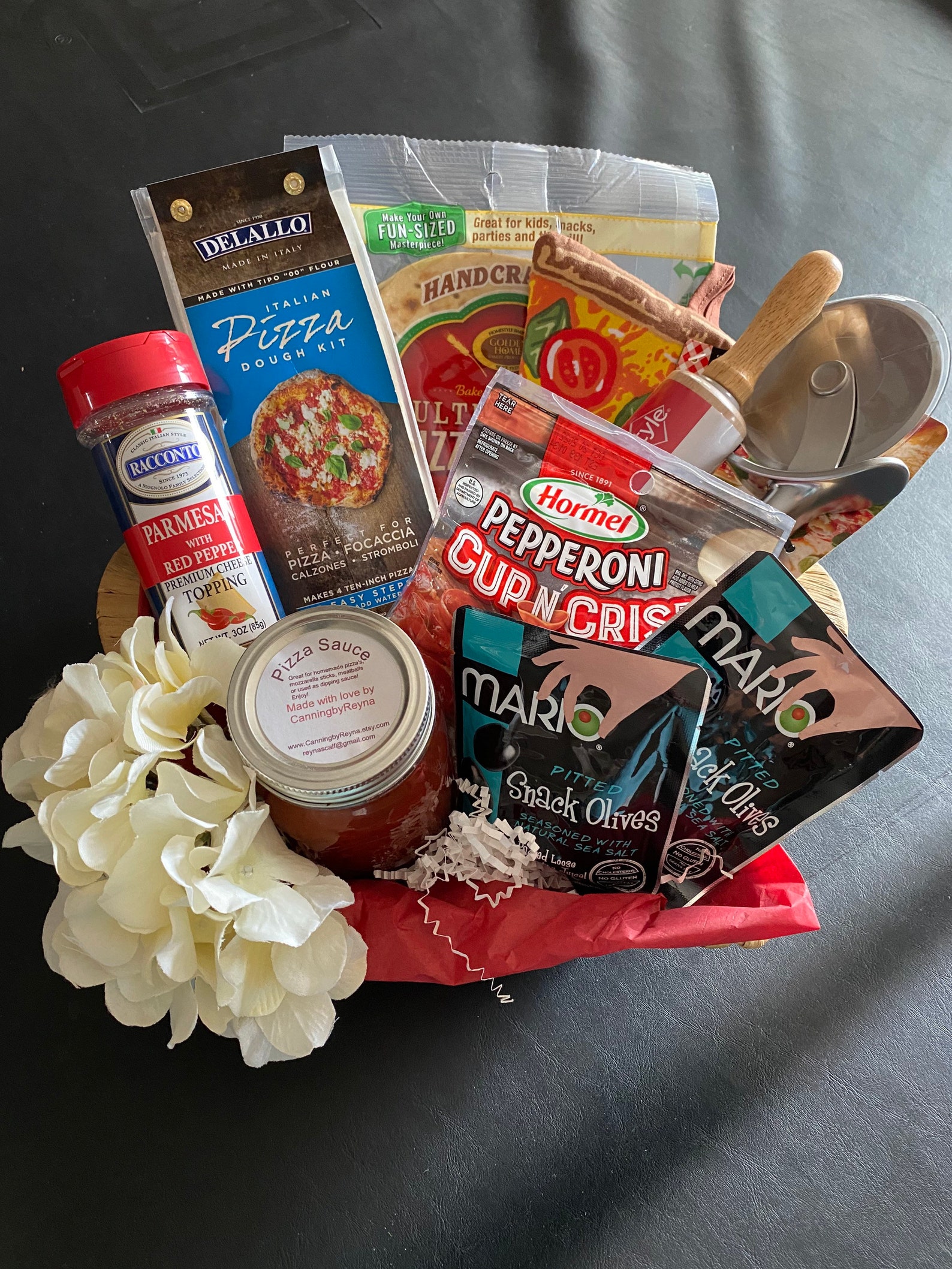 Pizza Gift Basket Homemade Pizza Sauce and More Perfect Etsy
