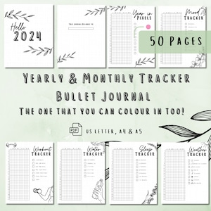 PAPERBACK Pre-filled 2024 A5 Planner Bullet Journal Inspired Simple,  Minimalist Design Style Available in 3, 6 & 12 Month Lengths 