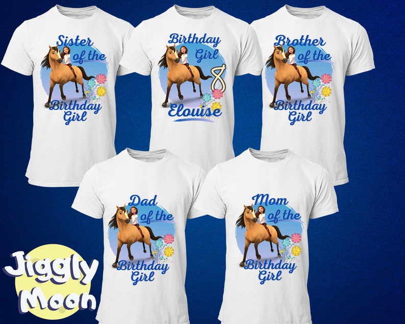 Spirit Riding Free Inspired Family Birthday Shirts | Etsy