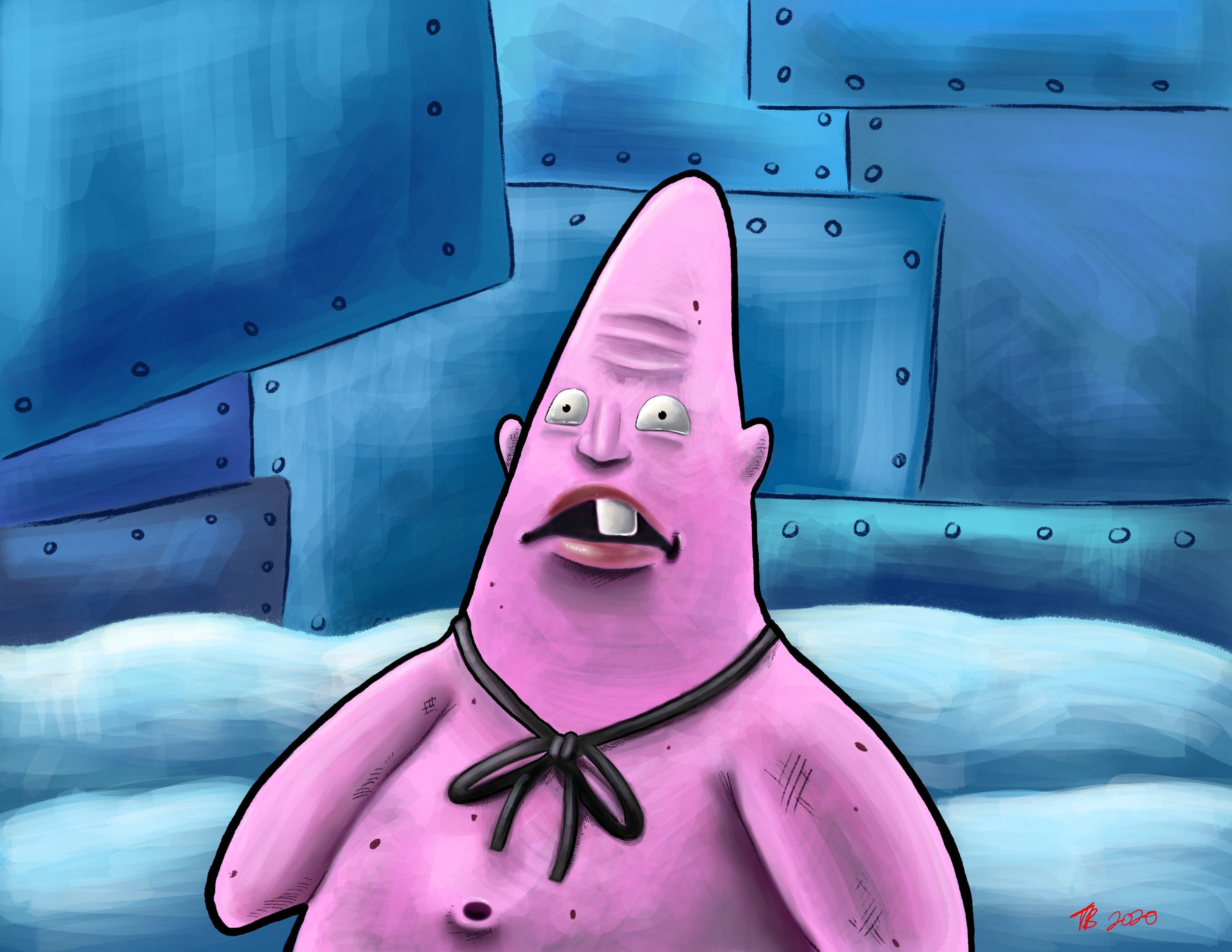Patrick Star Who You Callin Pinhead