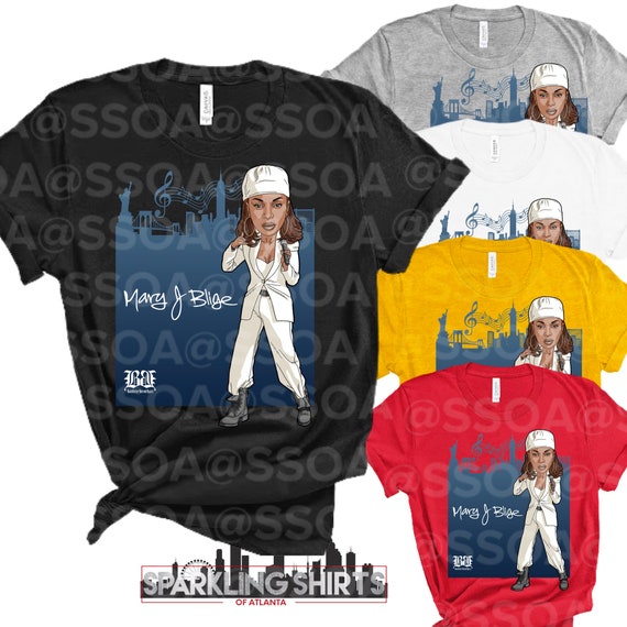 SparklingShirtsofAtl Mary J Blige| What's The 411| 80's T-Shirt| Fun T-shirts | Everyday| Graphic T-Shirt