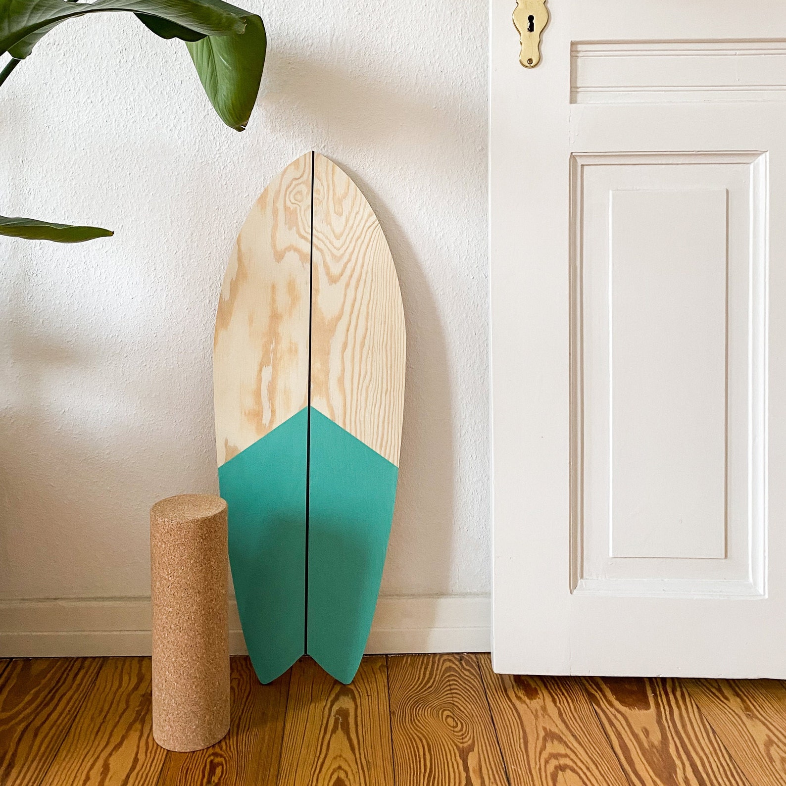 DIY Kit: Balance Board 2.0 made of pine wood with full cork | Etsy