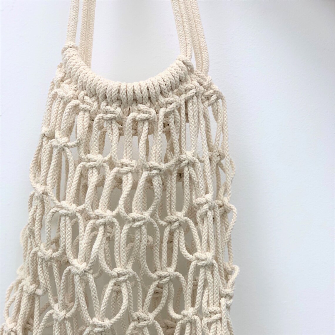 DIY Kit Macrame Net Bag Make shopping bags from macrame Etsy