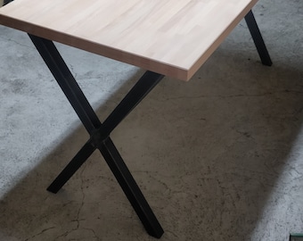 Wooden steel dining table