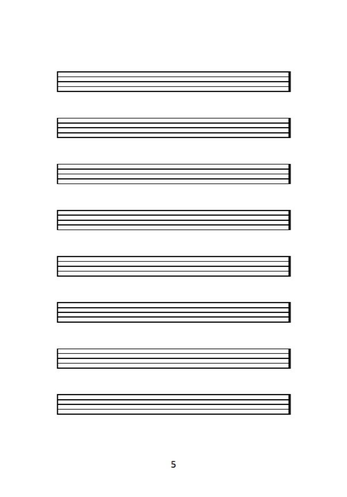 Music Manuscript Book for Students Blank Sheets for Etsy UK