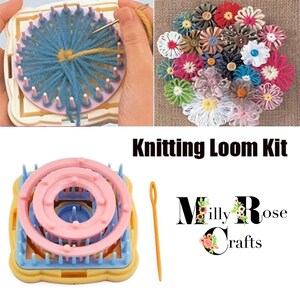 Métiers à Tricoter Fleurs - Accessoires Pour Tissage Et Loisirs Créatifs Avec Laine