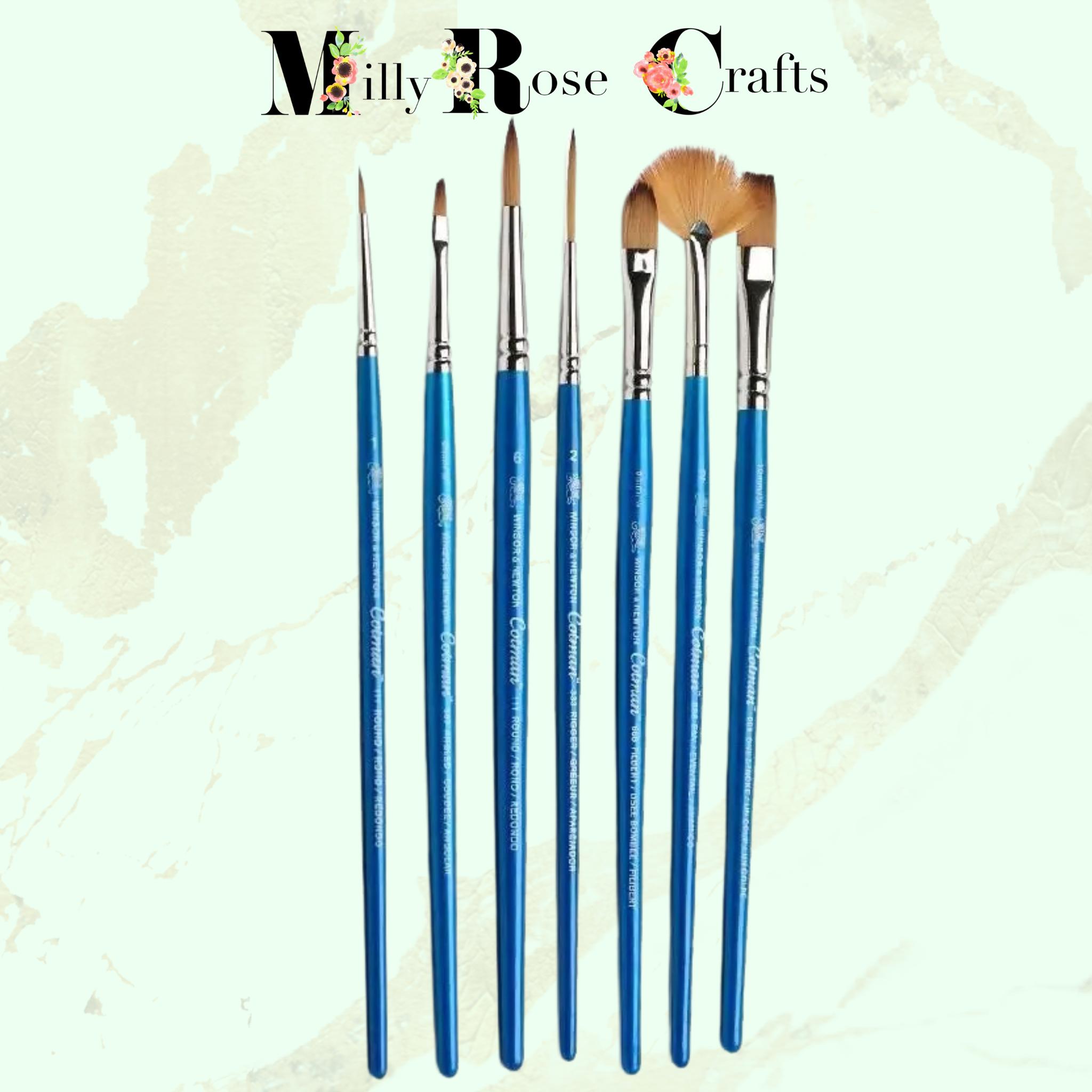 Set Pinceaux Acrylique Lot De 30 Pinceaux Peinture Nylon - Pinceaux Plats 7mm Pour Acrylique, Aquarelle Et Art Pinceaux Nylon Peinture