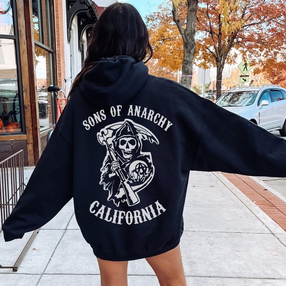 Sons of Anarchy Hoodie Zip Up SOA Sweatshirt Jax Teller - Etsy