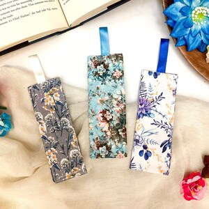 Floral Bookmarks | Fabric Bookmarks | Floral Fabric Bookmarks | Gift for her | Christmas Gift | Stocking Stuffer |Bookish Mother&#39;s day gift