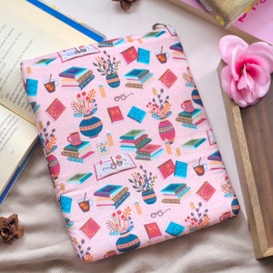 Book sleeve with Zipper | Cosy Reads Book Sleeve | Bookish iPad sleeve | Bookish Sleeve | Gift under 20