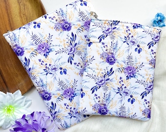 Floral Book sleeve with Zipper | Floral Kindle Sleeve | Gift for her | Gift under 20