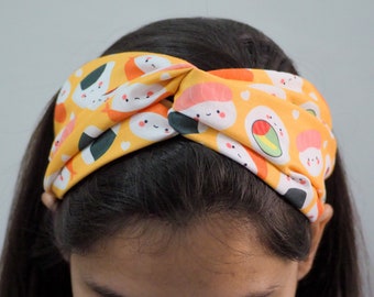 Kawaii Sushi Headband | Turban Headband | Gift for Mom | Gift for her | Gift under 10