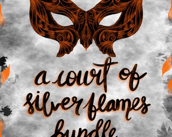 A Court of Silver Flames Bundle | ACOSF | ACOTAR | ACOWAR | acowar | Sarah J Mass | Book sleeve | Art print | Sticker | Bookish gift