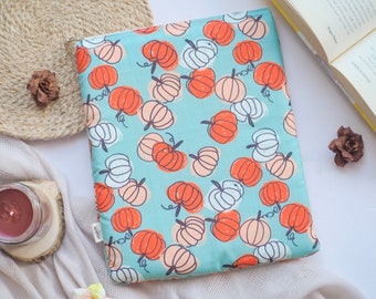 Fall Pumpkin Book Sleeve with Zipper | Pumpkin Kindle Sleeve | Fall Kindle Sleeve | Gift under 20 | Gift for her
