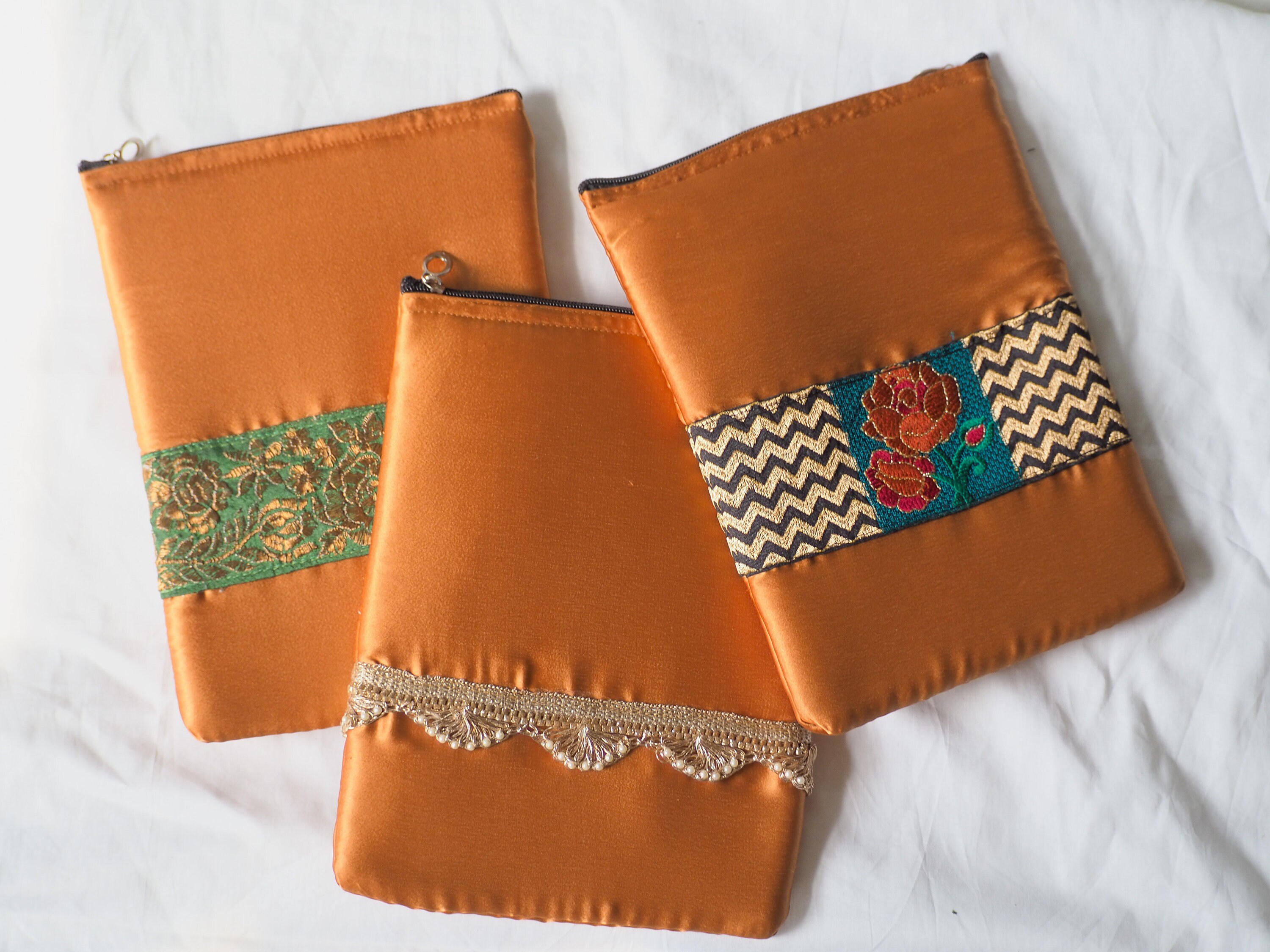 Floral Book Sleeve With Zip Closure Large Book Sleeve Etsy UK