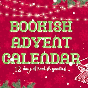 Bookish Advent Calendar 12 Days Christmas Advent Calendar Bookish Christmas Gift Box Gift for reader Bookish Gift image 1