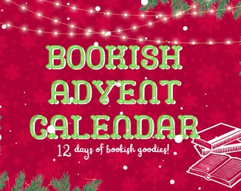 Bookish Advent Calendar | 12 Days Christmas Advent Calendar | Bookish Christmas Gift Box | Gift for reader | Bookish Gift
