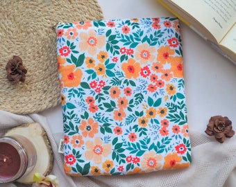 Herbst Blumen Buchhülle mit Reißverschluss | Herbst Floral Buchhülle | Floral Kindle Tasche | Geschenk unter 20 | Geschenk für sie