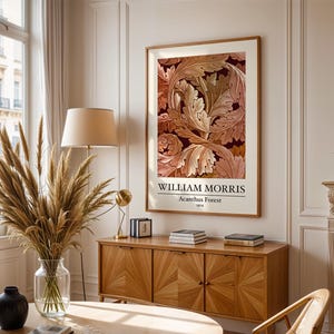 Póster de hojas de William Morris, impresión de bosque de Arcanthus, arte de William Morris, arte de pared de William Morris, decoración del hogar, arte de galería, arte botánico