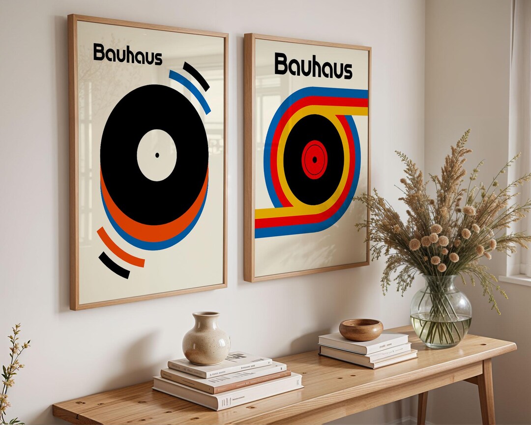 Bauhaus Print Set of 2, Bauhaus Exhibition Art, Bauhaus Poster Bundle ...