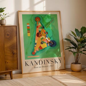 Wassily Kandinsky Bunt im Dreieck Print, Kandinsky Poster, Kandinsky Wall Art, Abstract Modern Art, Art Reproduction, Wall Art Decor
