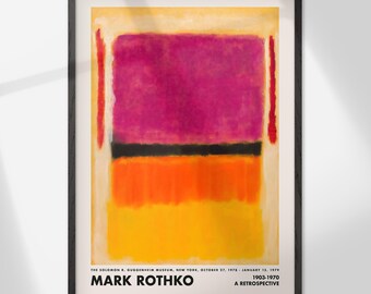 マーク・ロスコ展ポスターセット、マーク・ロスコポスター、ロスコ壁