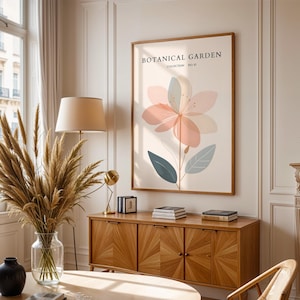 Botanischer Garten Druck, Botanische Wandkunst, Blumenmarkt Poster, Moderne Blumenkunst Poster, Wohnzimmer Dekor, Schlafzimmer Wand