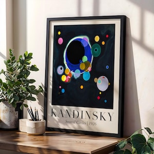 Wassily Kandinsky Several Circles Print, Kandinsky Poster, Kandinsky Wall Art, Abstract Modern Art, Art Reproduction, Popular Wall Art Decor