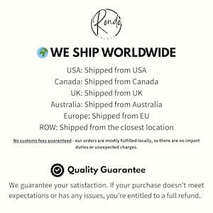 The image is a promotional image for Ronda's worldwide shipping service, which offers shipping options from various countries and locations.