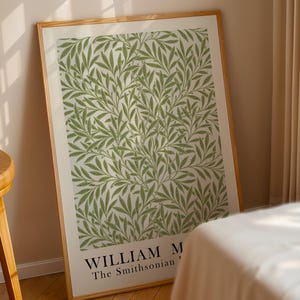 Póster floral de William Morris, impresión de William Morris, arte de William Morris, arte mural de William Morris, decoración del hogar, arte de galería, arte mural botánico